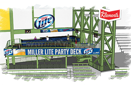 Miller Lite party deck