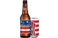 Budweiser red white and blue