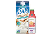 Silk almond milk and Lifeway Perfect 12