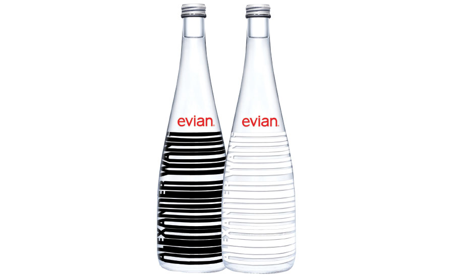 Evian glass