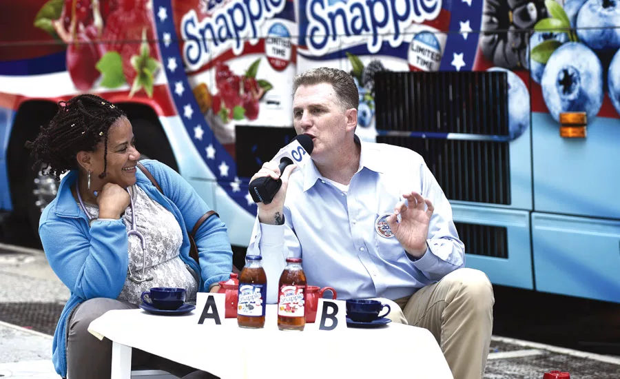 Snapple Red Tea and Blue Tea