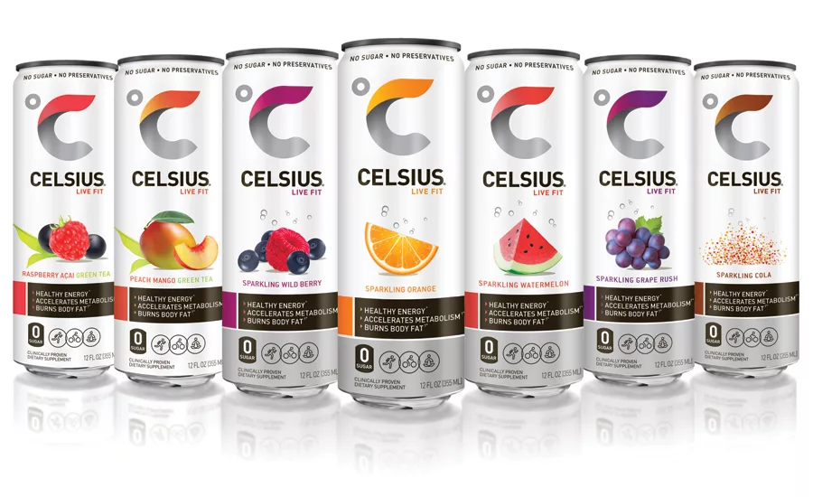 Celsius drink can