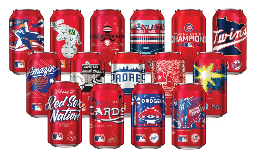 Budweiser MLB Cans