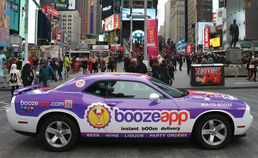 Printed Pixel’s boozeapp car