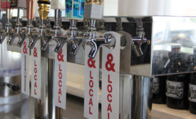A Kum & Go in Iowa features local beers as part of its growler taps.