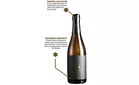 Avery Dennison Black Vellum Bottle