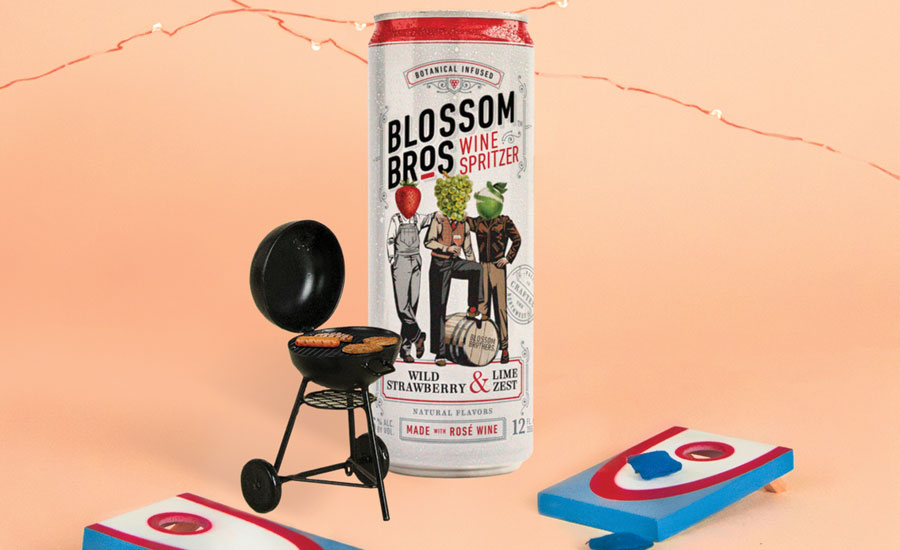 Sparkloft Media developed three concepts to grow awareness for Blossom Brother’s new wine spritzer flavors. - Beverage Industry