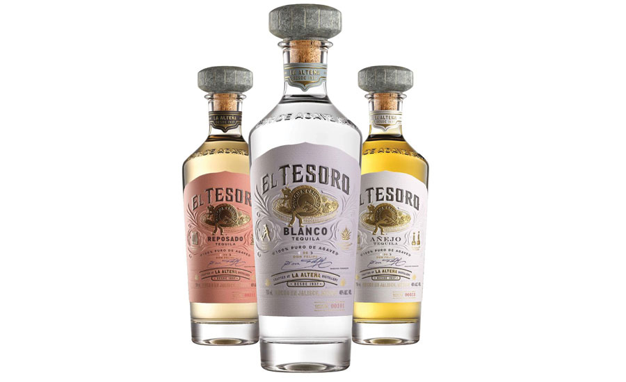 El Tesoro de Don Felipe unveils a new look for its El Tesoro Blanco, Reposado and Anejo tequilas. - Beverage Industry