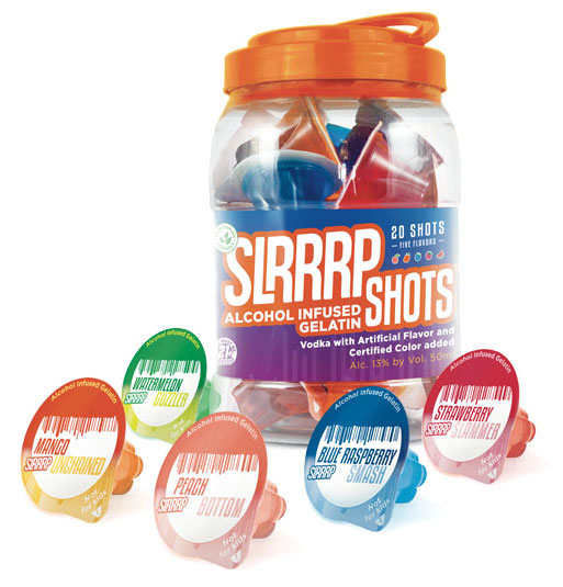 SLRRRP debuted new alcohol-infused gelatin shots. - Beverage Industry