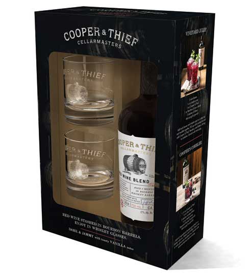 Cooper & Thief Cellarmasters' limited edition Cooper & Thief Red Wine Blend Holiday Gift Pack. - Beverage Industry
