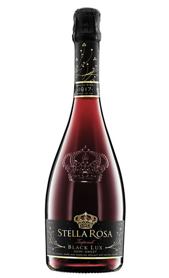 Sparkling wines continue to post respectable gains within the wine category. Stella Rosa released Stella Rosa Black Lux, a semi-sweet sparkling red blend. (Image courtesy of San Antonio Winery)  - Beverage Industry