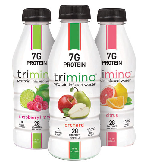 Bottled water, even when sweetened and flavored, benefits from a healthy halo and is nature’s ideal beverage, IRI’s Kristin Hornberger says. (Image courtesy of Trimino Brands) - Beverage Industry