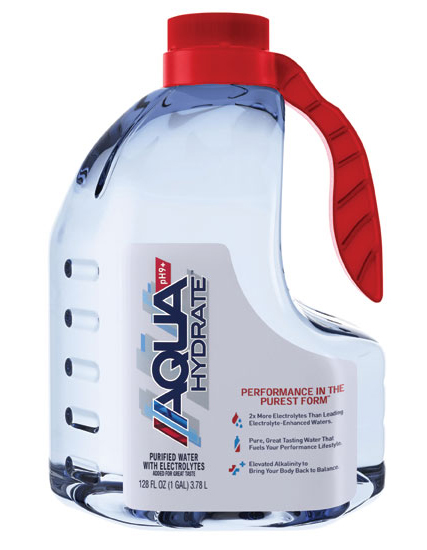 AQUAhydrate launched a limited-edition patriotic bottle to coincide with its first military ambassador program. - Beverage Industry