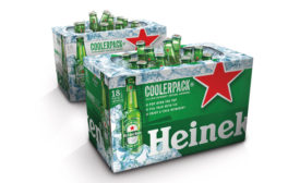 Heineken announced the relaunch of the CoolerPack, an engineered 18-pack cardboard packaging innovation that enables consumers to chill their beer by removing the top of the case and adding ice. - Beverage Industry
