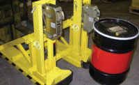 Liftomatic Material Handling Inc. introduced FTA drum-handling units designed for loading, unloading, palletizing and storage of steel drums in nearly any size or configuration - Beverage Industry