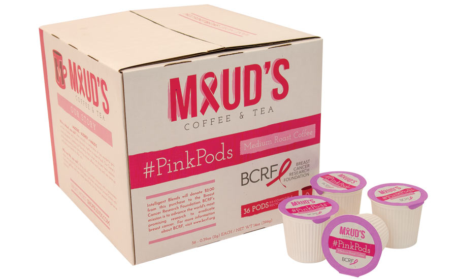 Intelligent Blends PinkPods, a new variety in the Maud’s Coffee & Tea’s line. - Beverage Industry