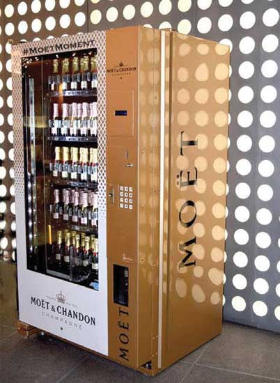 Mama Lion champagne vending machine. - Beverage Industry