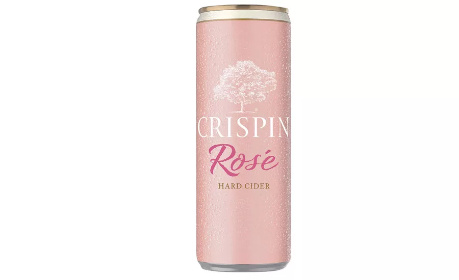 Crispin Hard Cider released slim cans for its Crispin Rosé Cider. - Beverage Industry