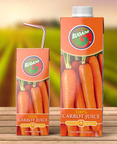 Rugani Carrot Juice in Sustainable Packaging - Beverage Industry