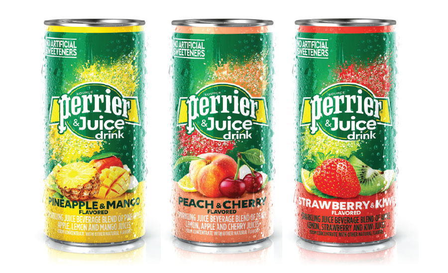 Perrier Sparkling Mineral Water launched Perrier & Juice Drink. - Beverage Industry