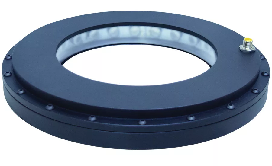 Smart Vision Light DFLW-200 dark field washdown ring. - Beverage Industry