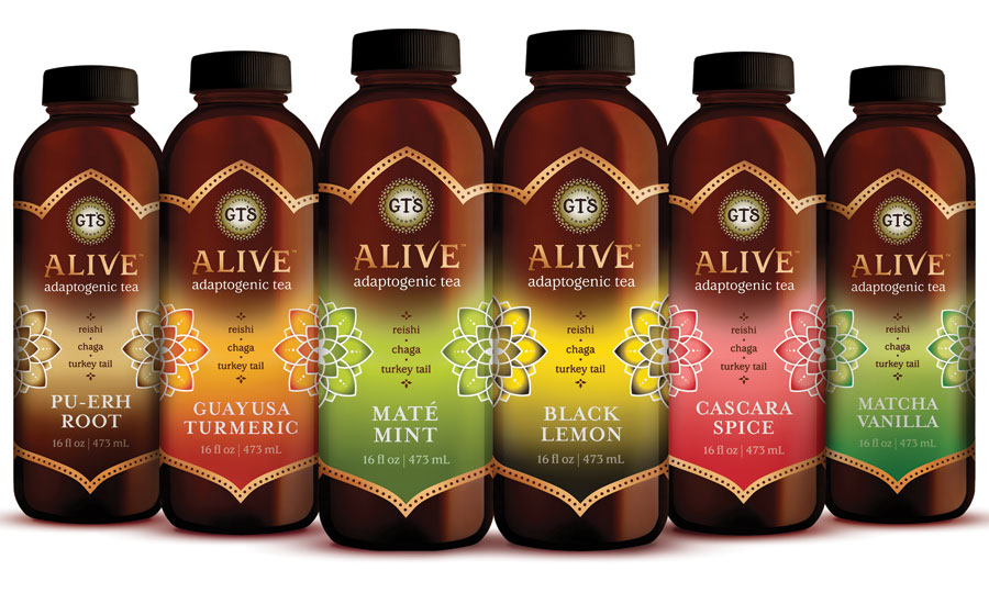 GT ALIVE is a line of adaptogenic teas inspired by Ayurvedic medicine. - Beverage Industry
