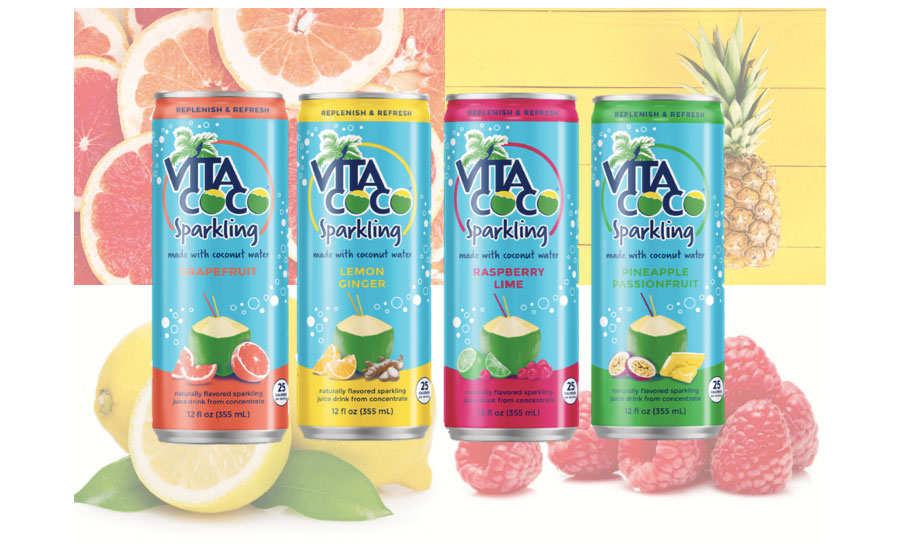 Vita Coco Sparkling is a collection of coconut water blended with fruit-flavored carbonated waters. - Beverage Industry