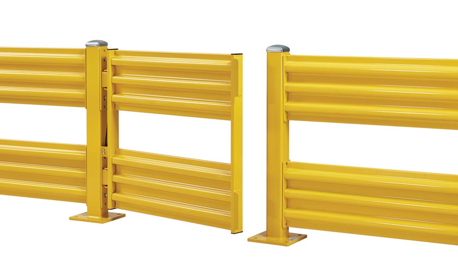 Steel King Industry's self-closing safety gates. - Beverage Industry