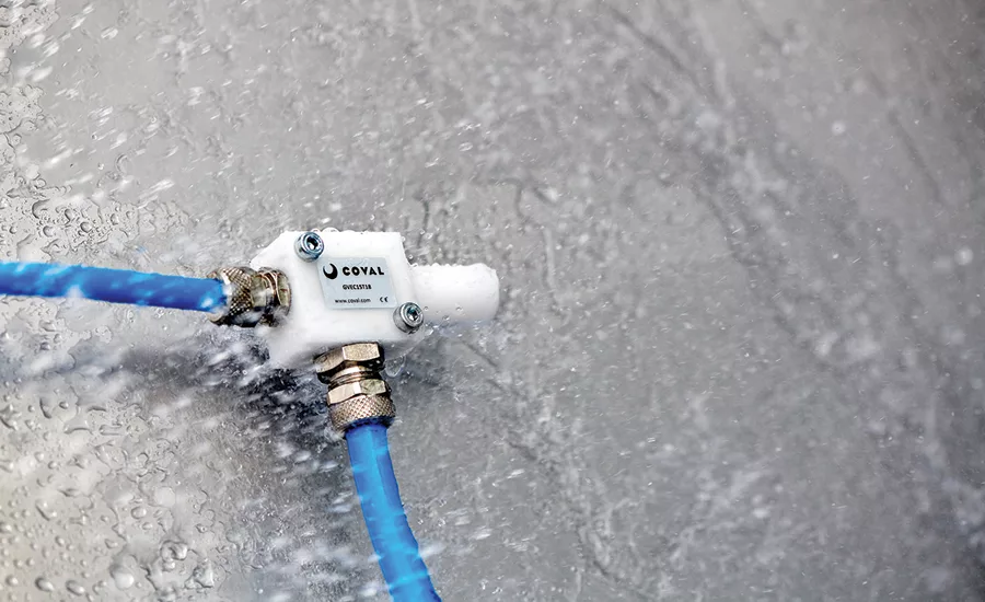 Coval Vacuum Technology Inc. offers its new Easy Clean vacuum pump in its washdown range.