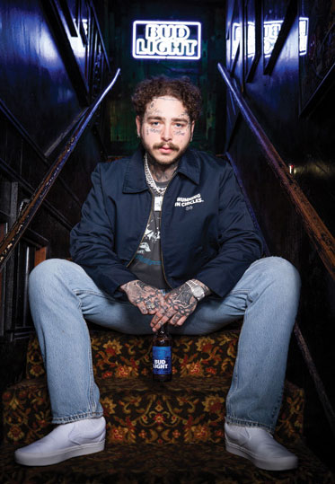 Bud Light and Grammy-nominated artist Post Malone.