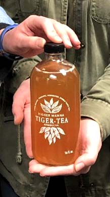 Tiger Tea Kombucha.