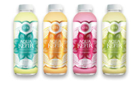 AQUA KEFIR, a line of sparkling probiotic beverages.