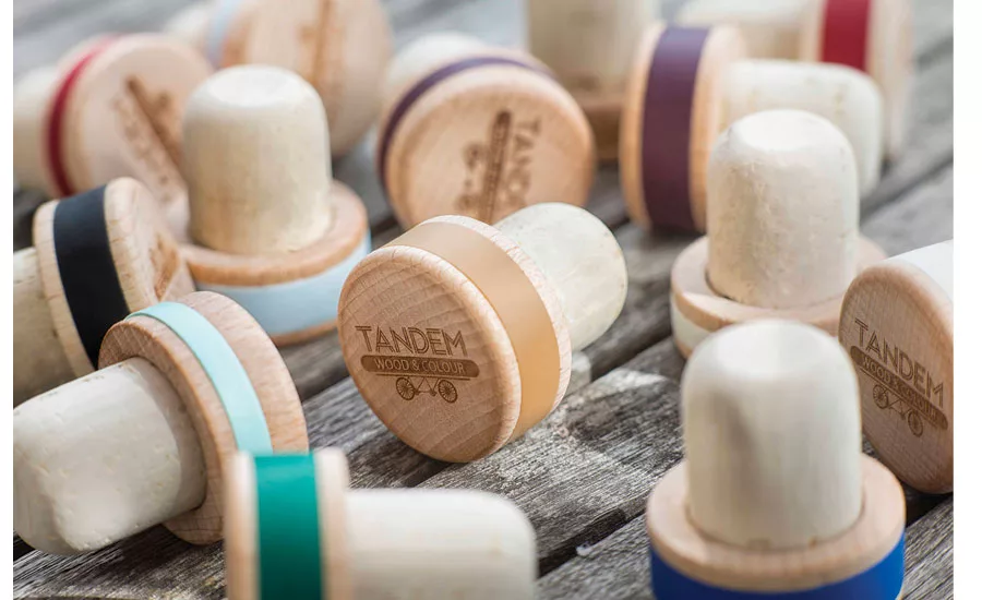 Tandem beverage stoppers.