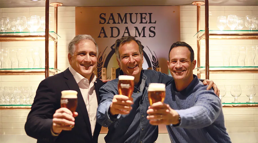 Dave Burwick, Jim Koch and Sam Calagione