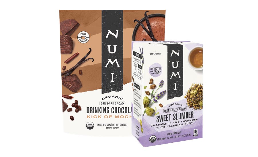 Numi Organic Tea plant-based packaging
