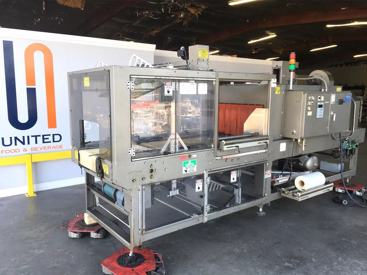 Arpac Model 45TW-28 Tray Shrink Wrapper and Heat Tunnel