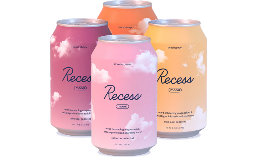 Recess Beverages’ Mood line of sparkling water products