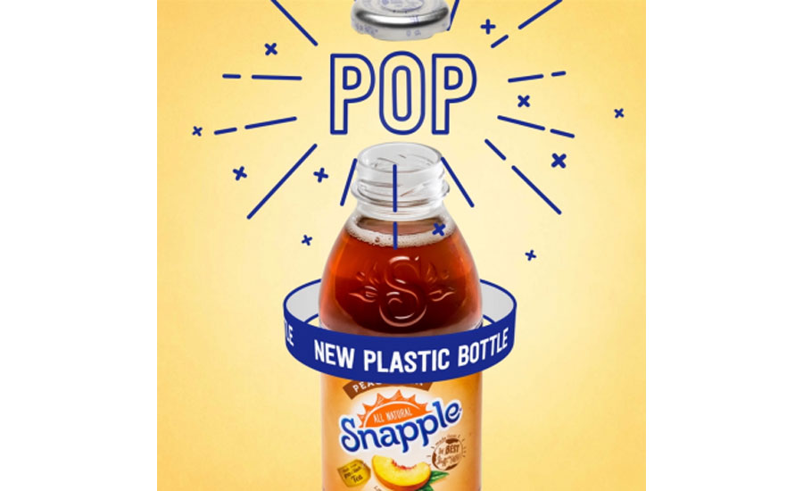 100% sustainable bottle from Snapple