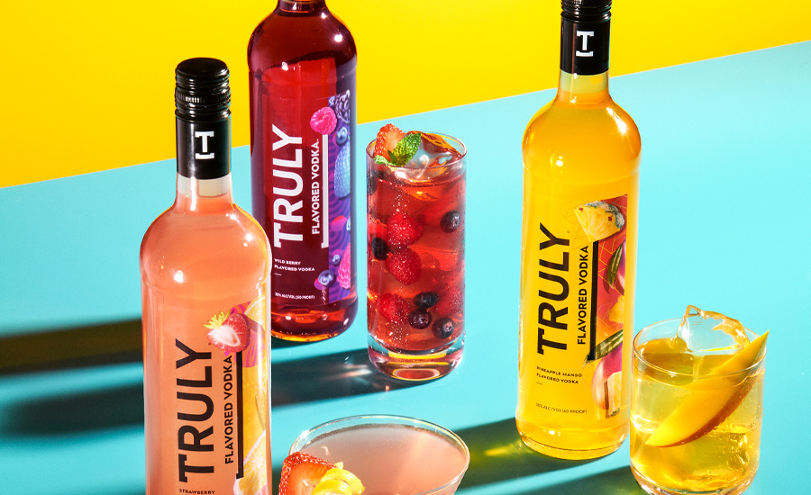 triple-distilled Truly Flavored Vodka