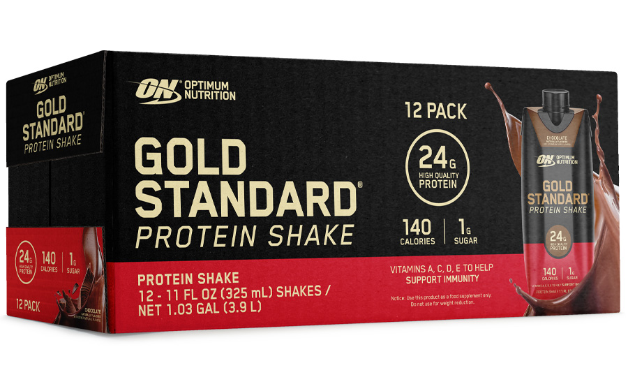 Optimum Nutrition launched its new Gold Standard Protein Shake