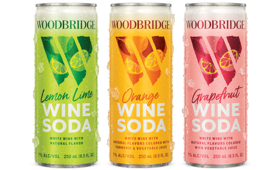 Woodbridge Wines ready-to-drink cans of white wine and soda