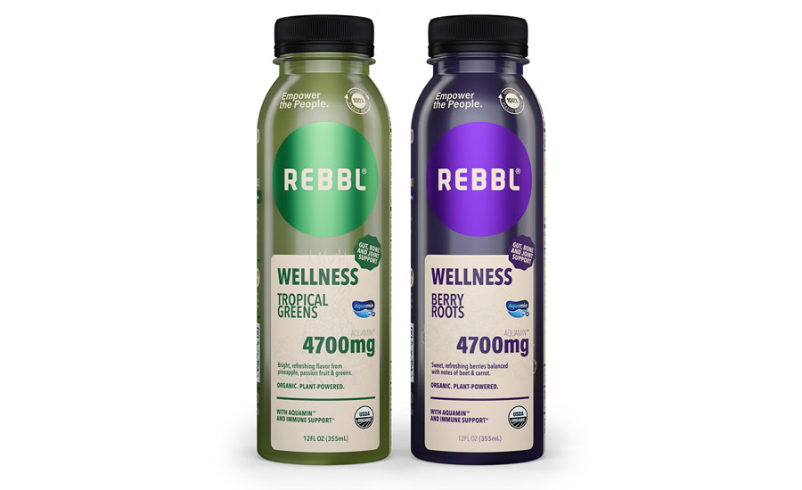 REBBL Wellness Tropical Greens and Berry Roots Elixirs