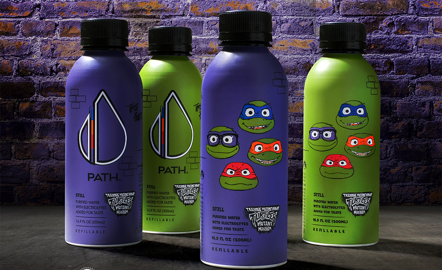 aluminum Teenage Mutant Ninja Turtles: Mutant Mayhem water bottles