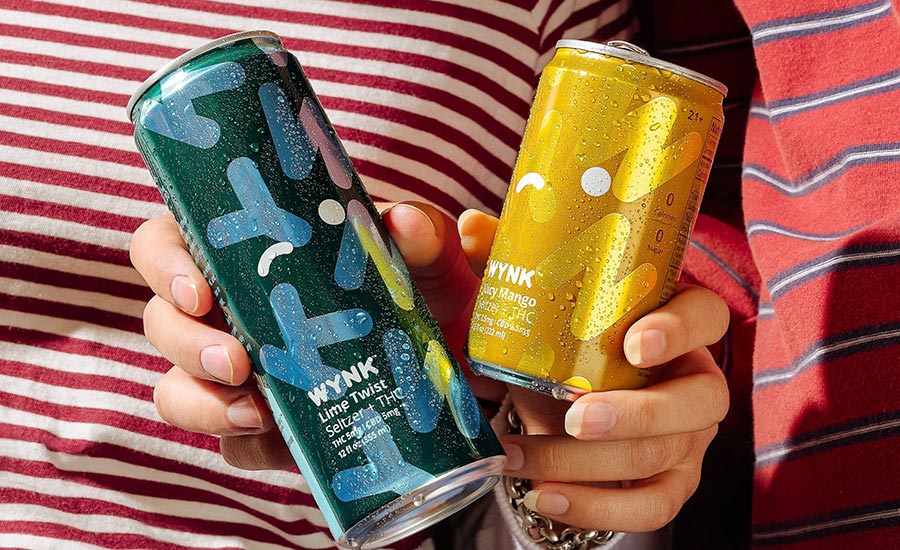 Wynk’s lineup includes 2.5 mg and 5 mg THC + CBD seltzers