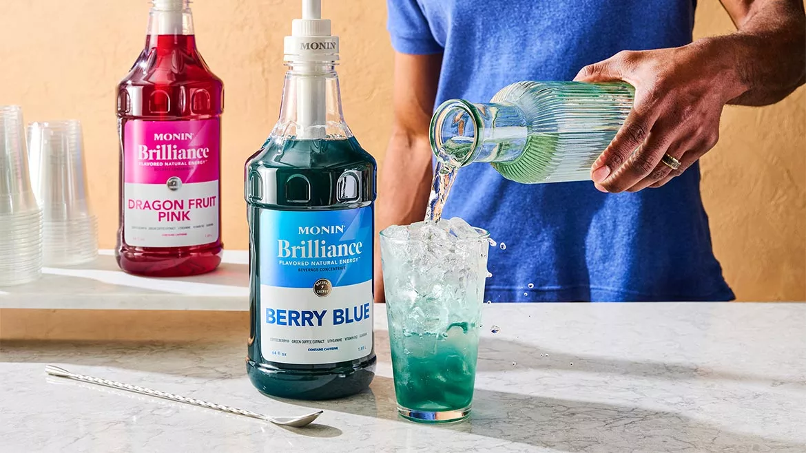 Monin Brilliance Berry Blue Natural Energy Concentrate