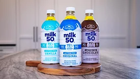 milk 50 vanilla, original, and chocolate
