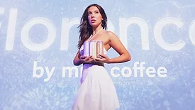 millie bobby brown showing her coffee product line