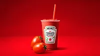 The image shows the Heinz Tomato Ketchup Smoothie The image shows the Heinz Tomato Ketchup Smoothie