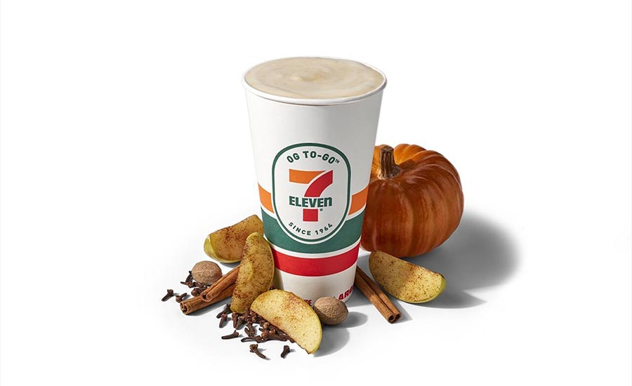 7-Select Pumpkin Spice Iced Cappuccino and the Pumpkin Apple Crisp Cold Brew and Latte
