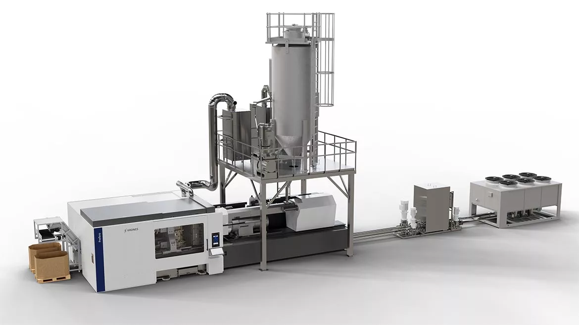 the Krones Prefero PET injection molding machine